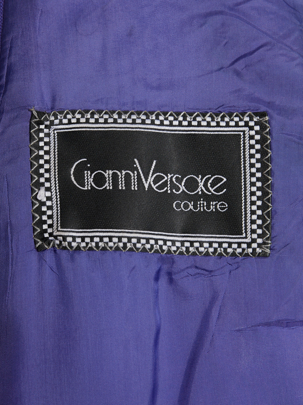 1980s Gianni Versace purple women suit in wool with large buttons