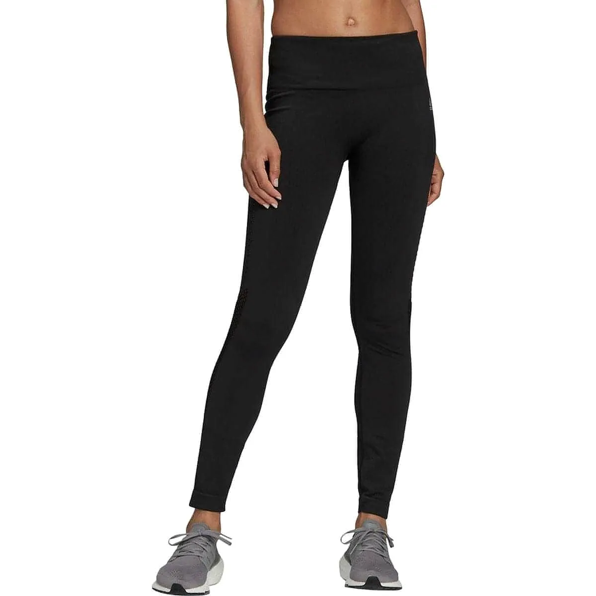 adidas AeroKnit Womens 7/8 Running Tights - Black