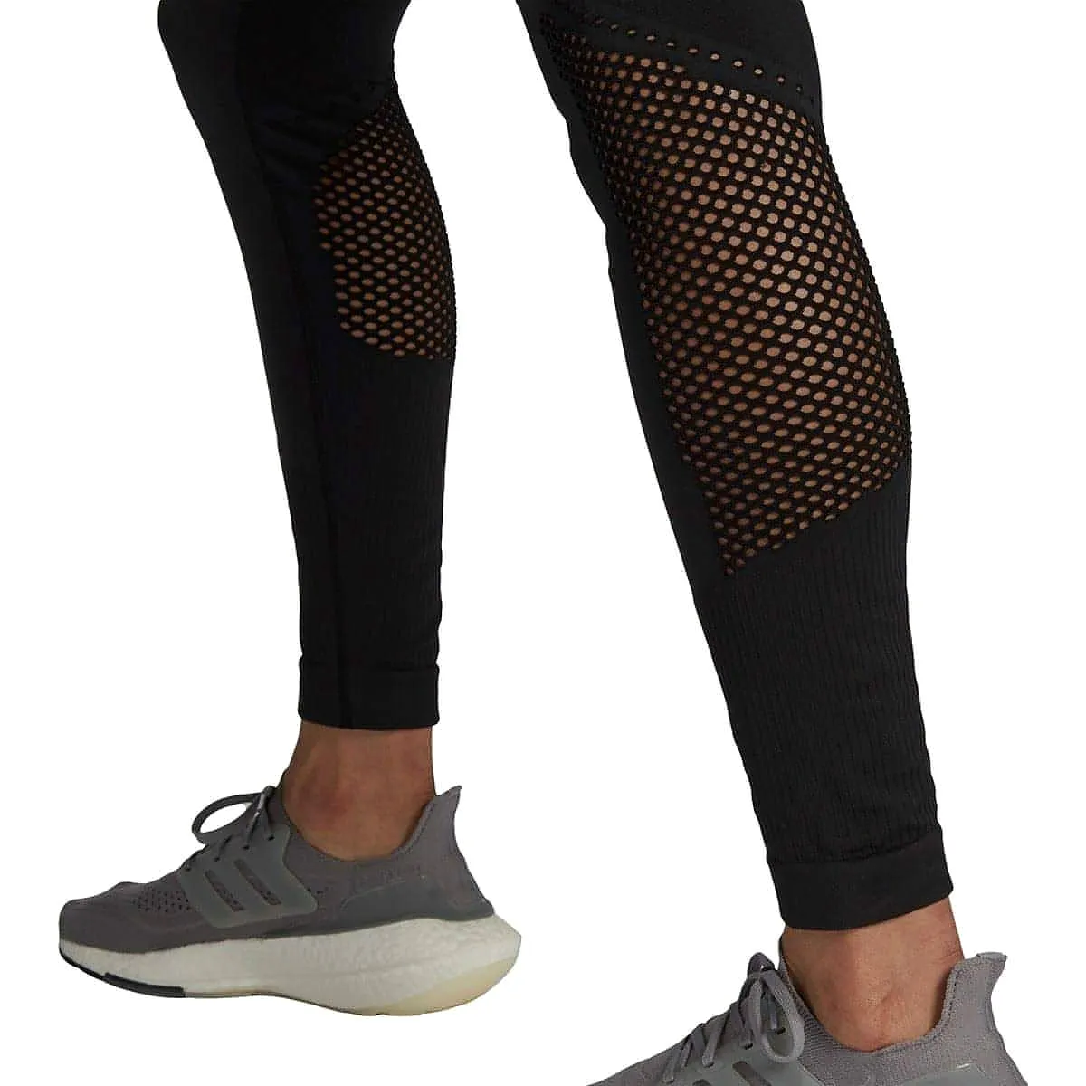 adidas AeroKnit Womens 7/8 Running Tights - Black