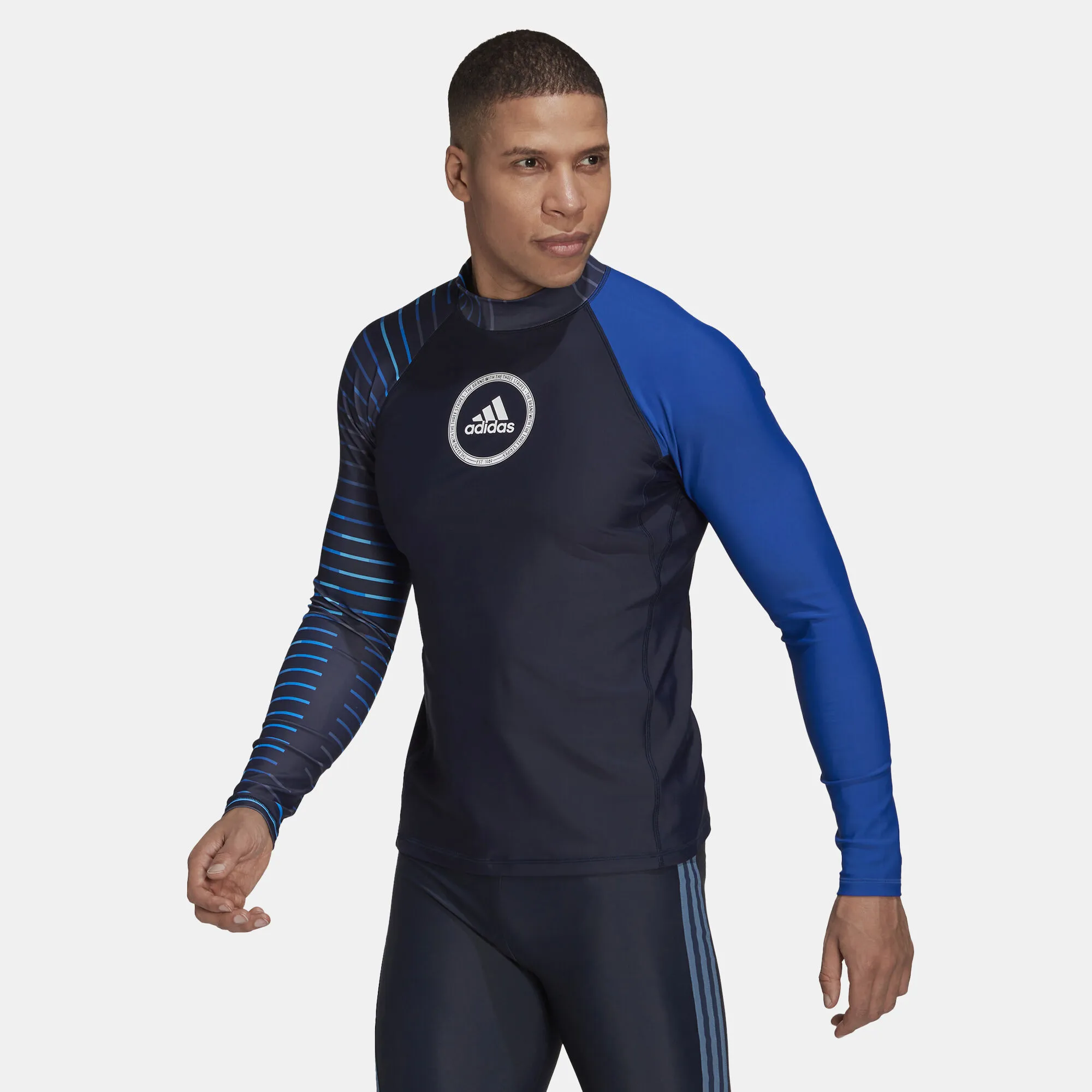 adidas Men's Logo Long-Sleeve Rashguard