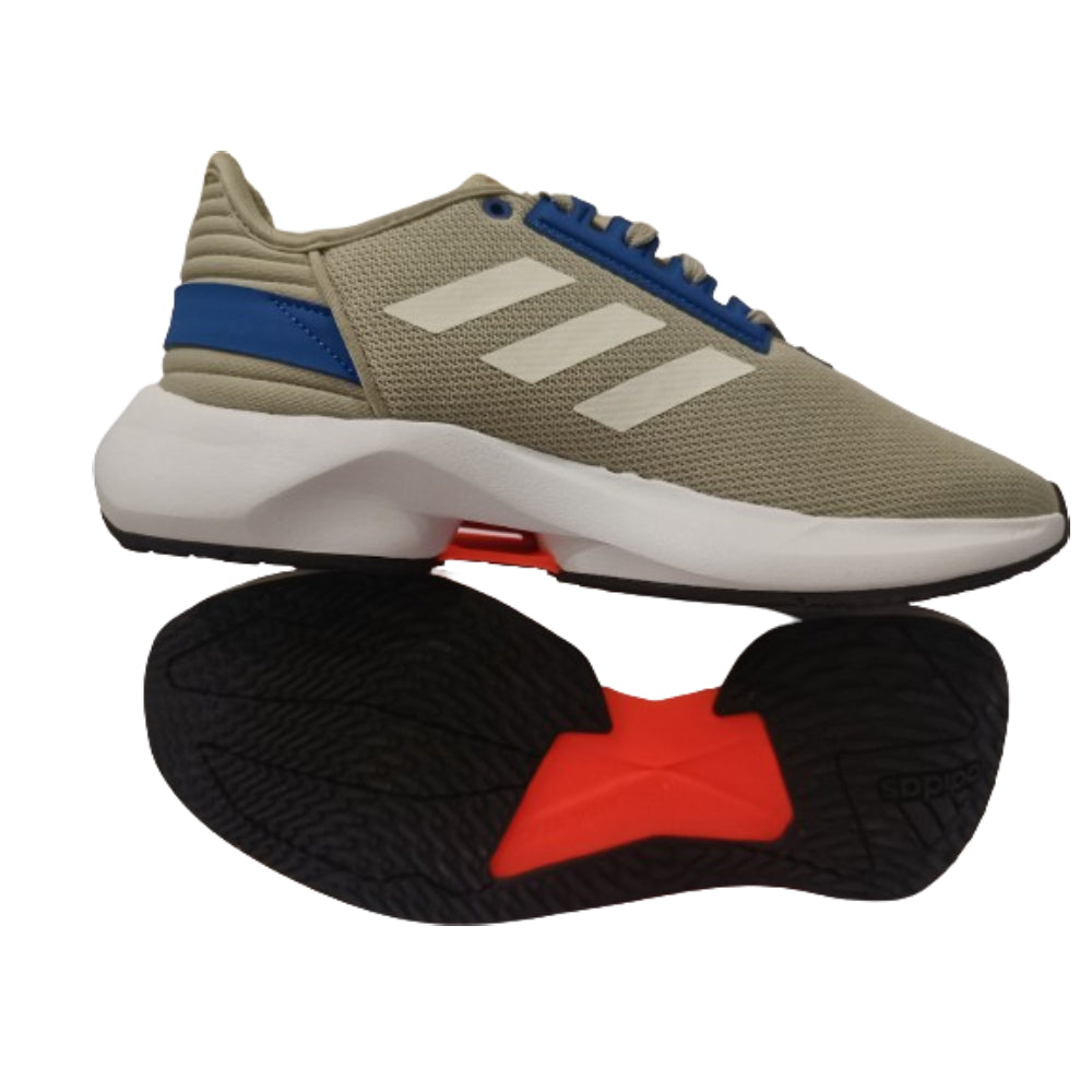 Adidas Men's Torite Running Shoe (Grey/Off White/Solar Red)