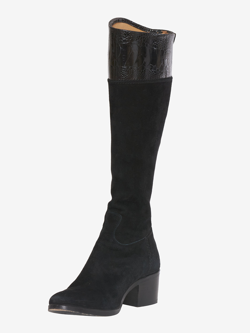 Alberto Fasciani Black Leather Boots