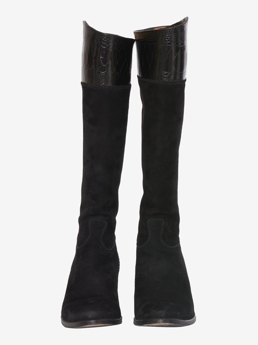 Alberto Fasciani Black Leather Boots