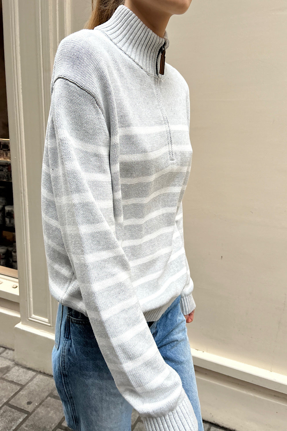 Aleah Cotton Stripe Sweater