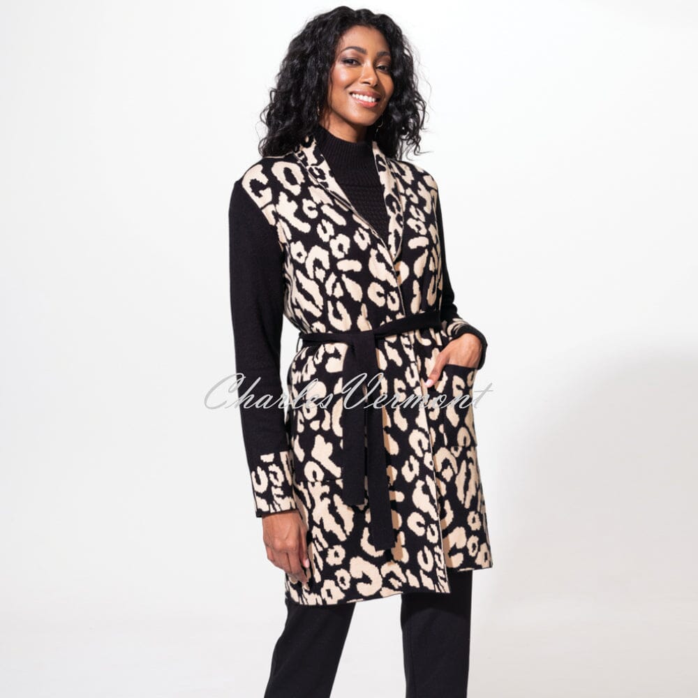 Alison Sheri Animal Print Longline Cardigan - Style A42065