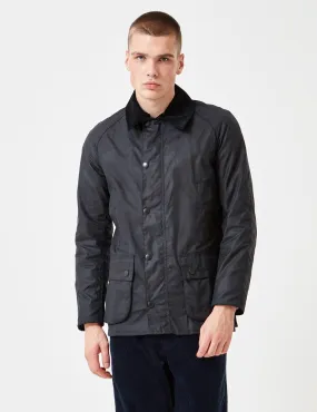 Barbour Ashby Wax Jacket - Navy Blue