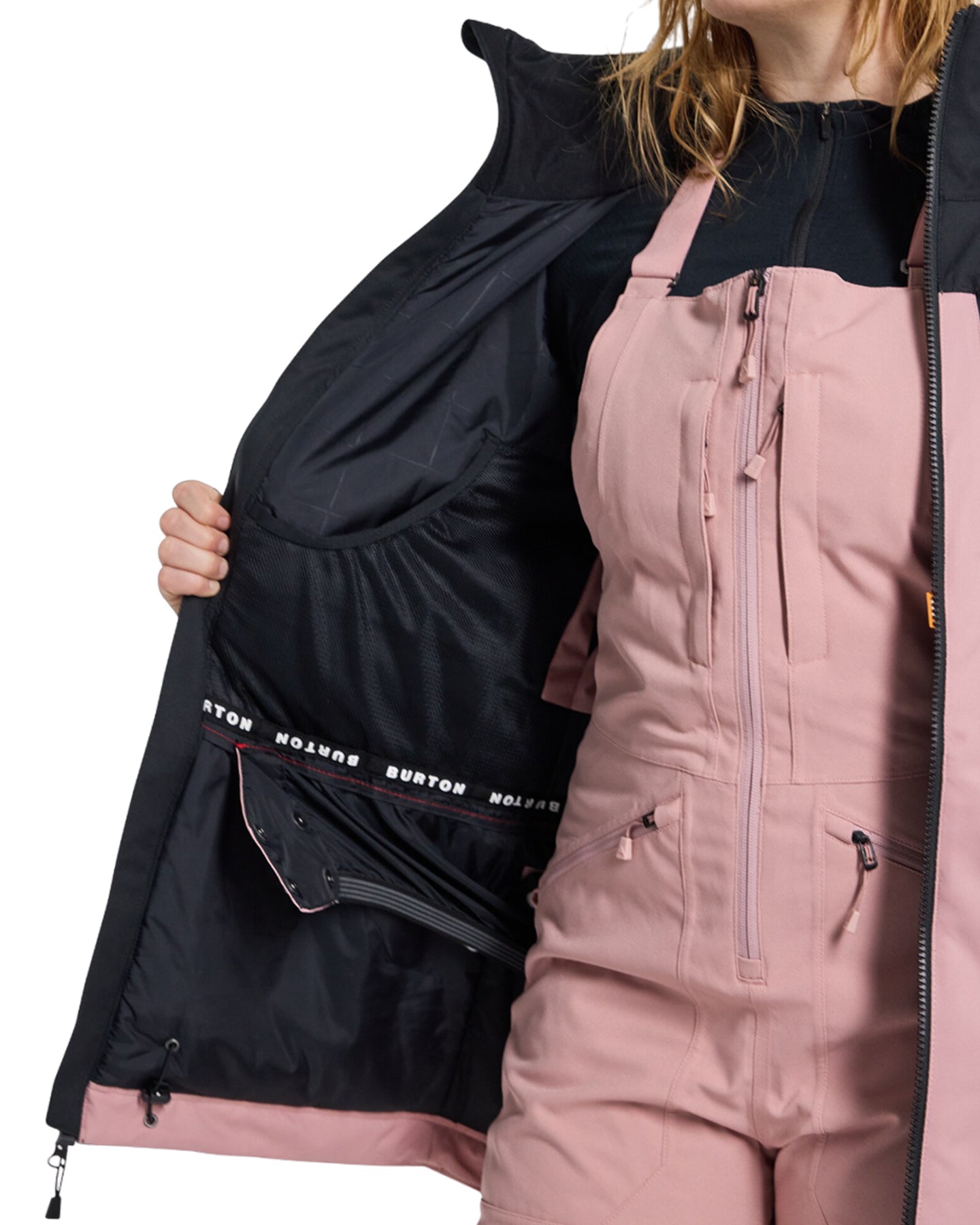 Burton Women's Lelah 2L Snow Jacket - True Black/Powder Blush