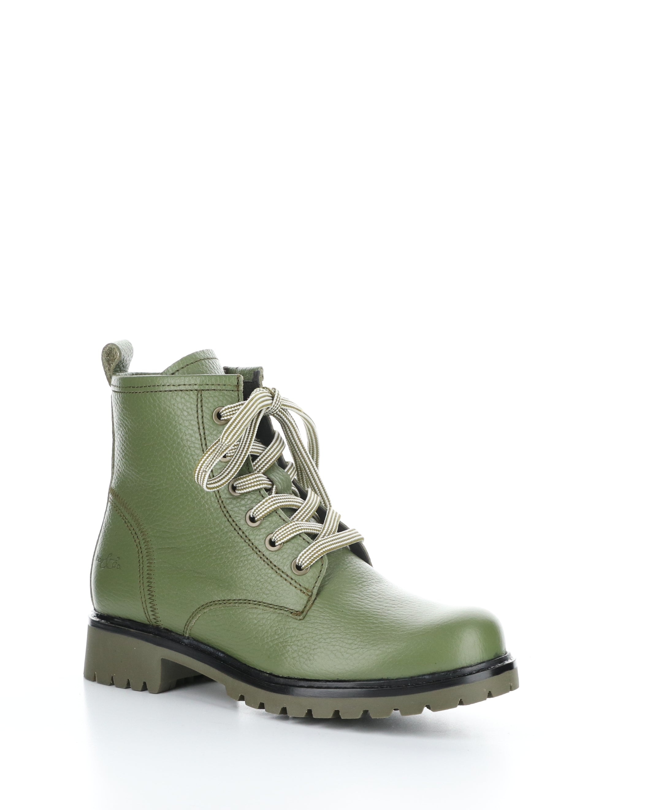 CARINAS OLIVE Round Toe Boots