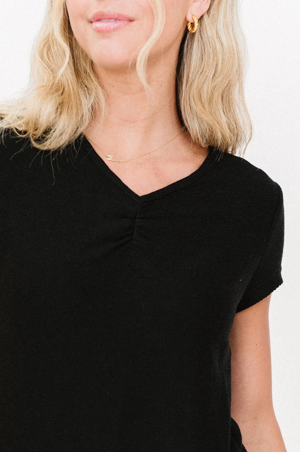 Carrie Knit Top in Black