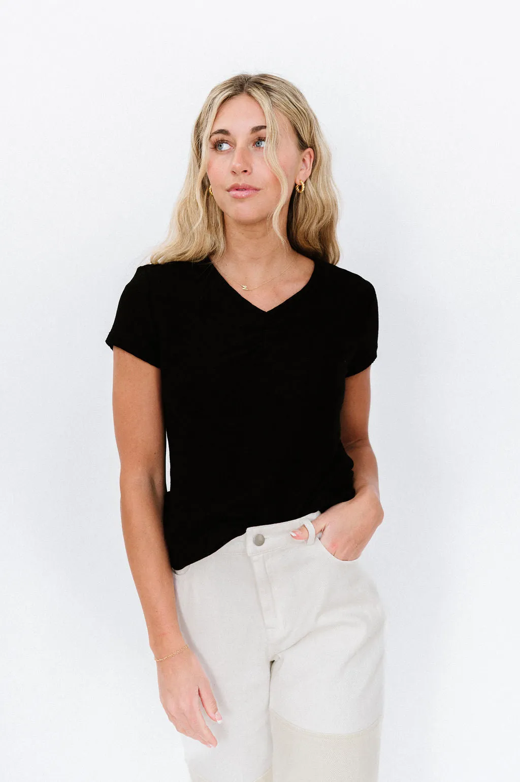 Carrie Knit Top in Black