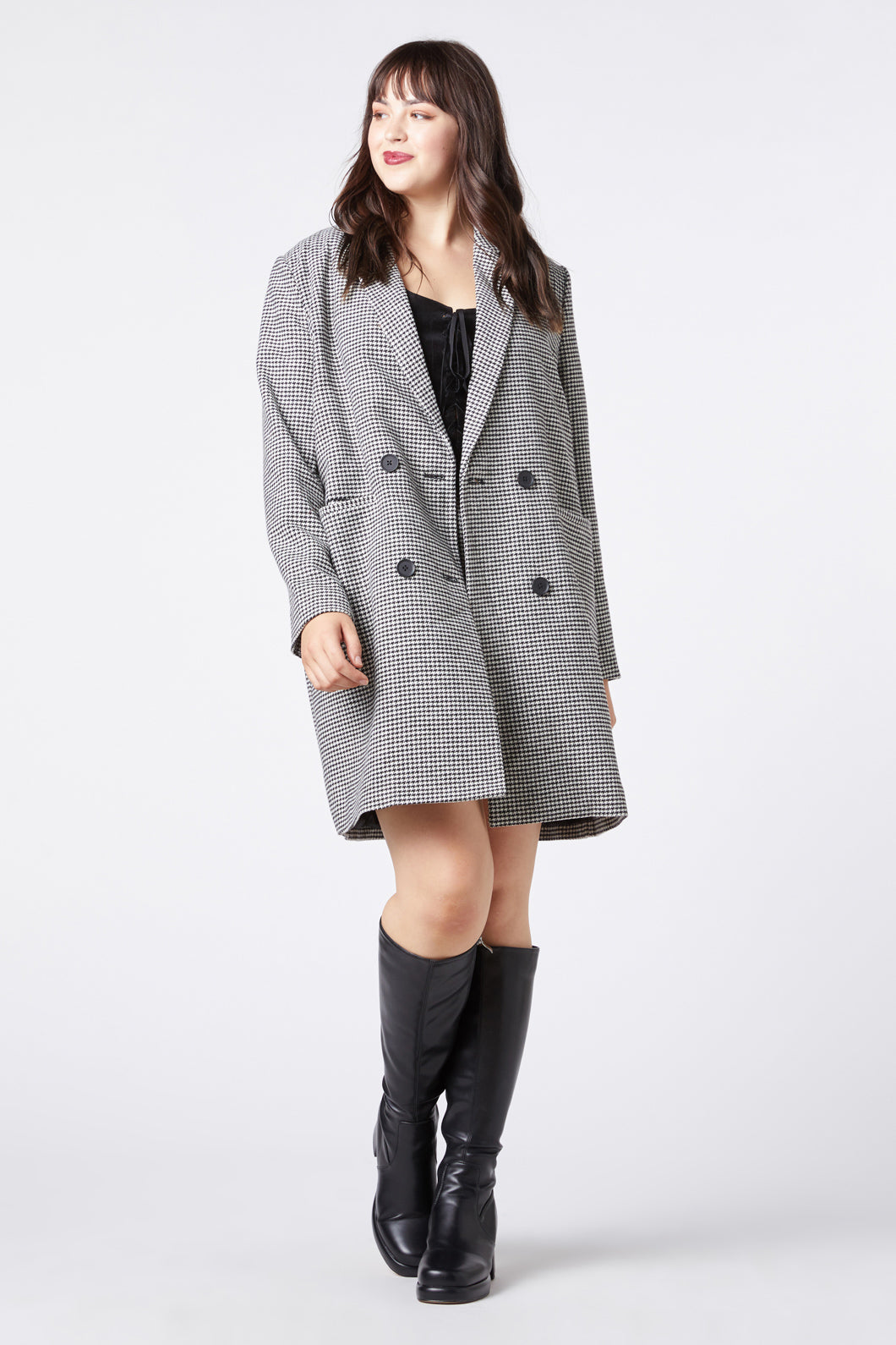 Clarissa Houndstooth Coat