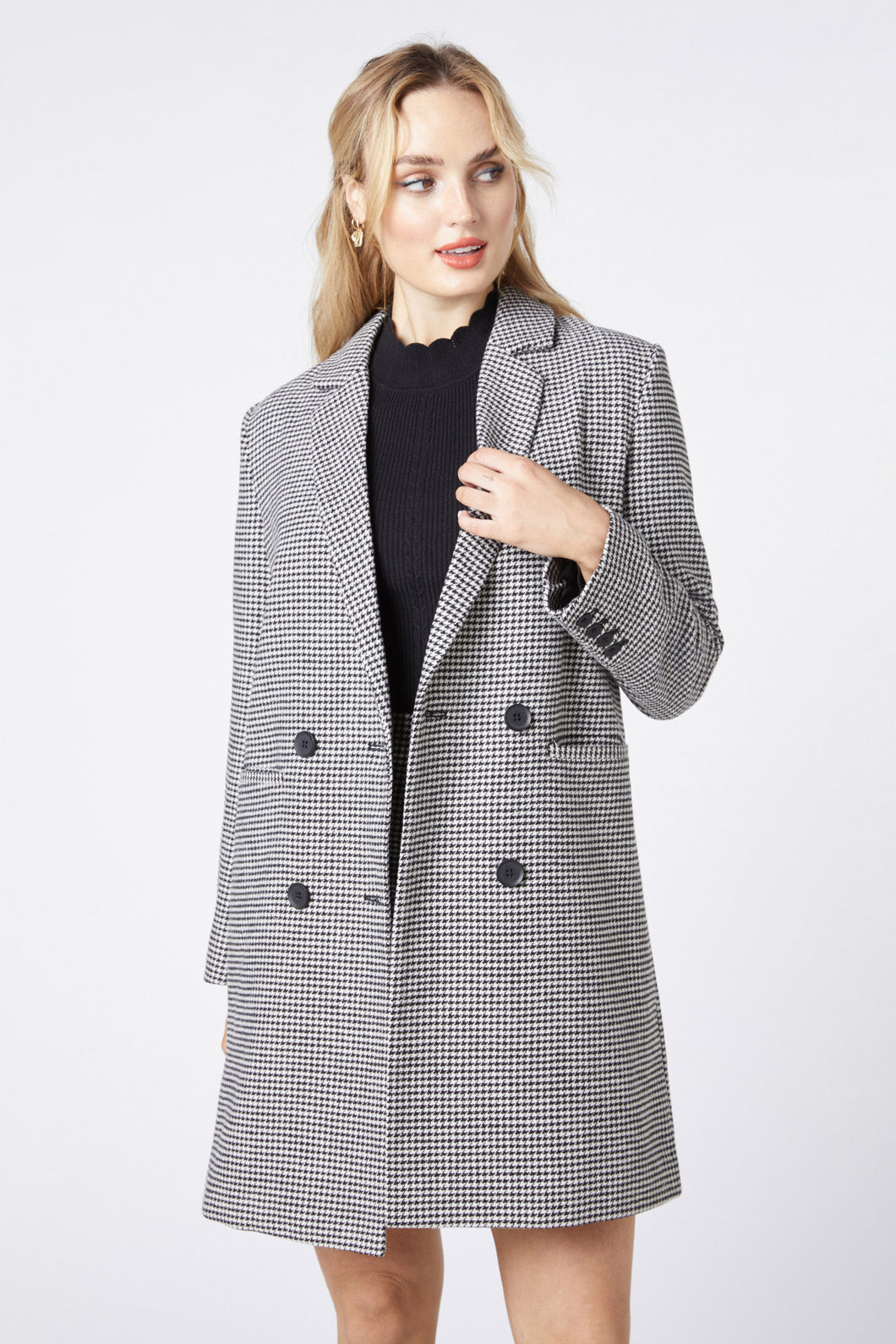 Clarissa Houndstooth Coat