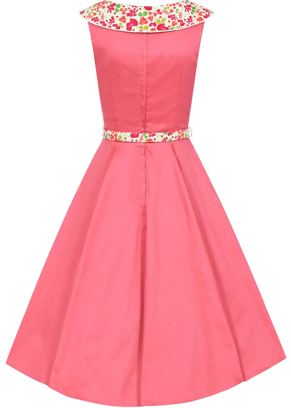 Collectif Betty Grassland Florist 50's Swing Dress Pink