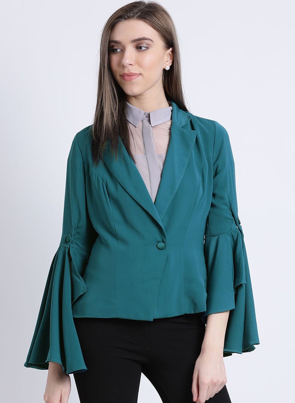 Desert Sage Flared Sleeves Jacket