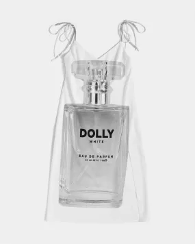 DOLLY WHITE PERFUME BOTTLE Women's Tie Strap Split Dress white