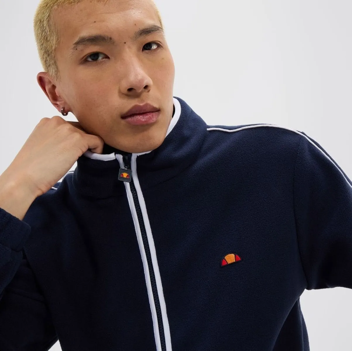 Ellesse Taboni FZ Fleece Track Jacket Navy