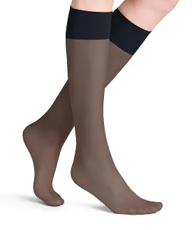 FALKE Navy 20 Denier Knee highs