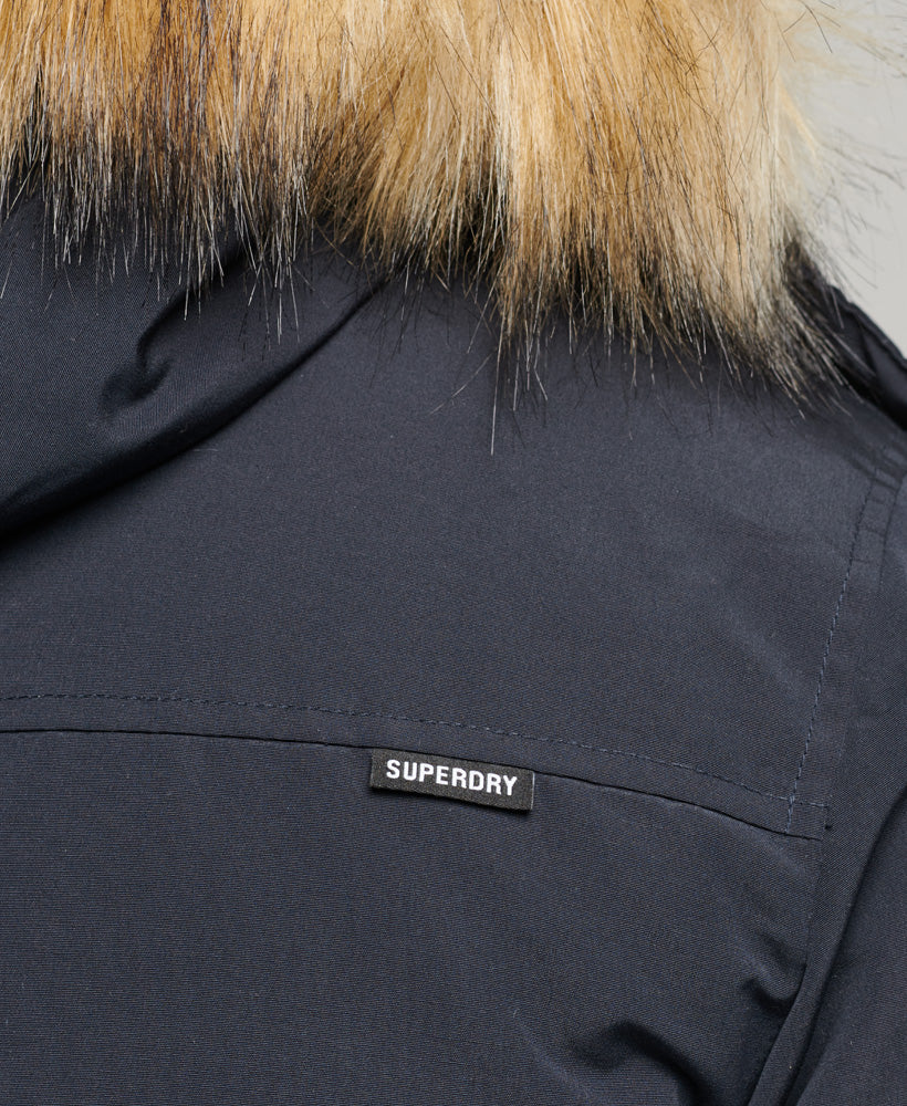 Faux Fur Hooded Everest Parka Jacket | Eclipse Navy