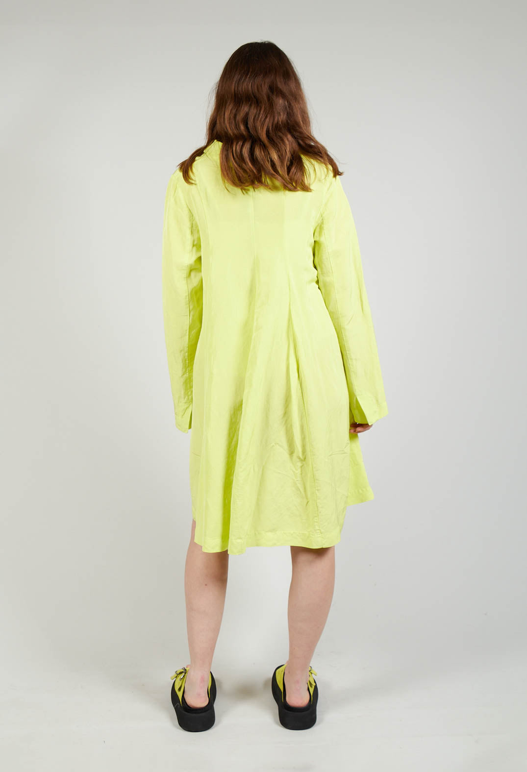 Flared Hem Tailored Coat in Sun