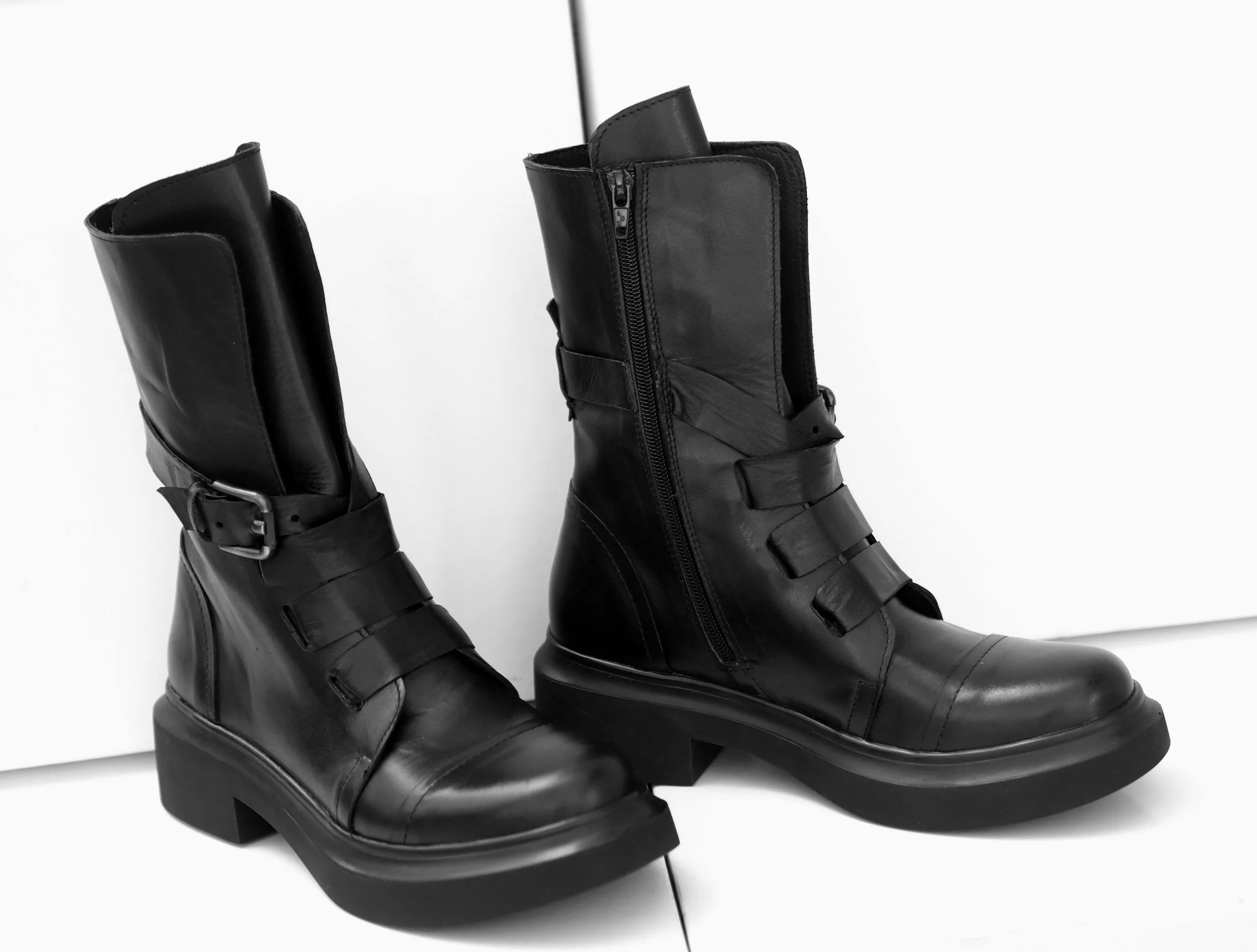 Genuine leather boots, women genuine leather boots