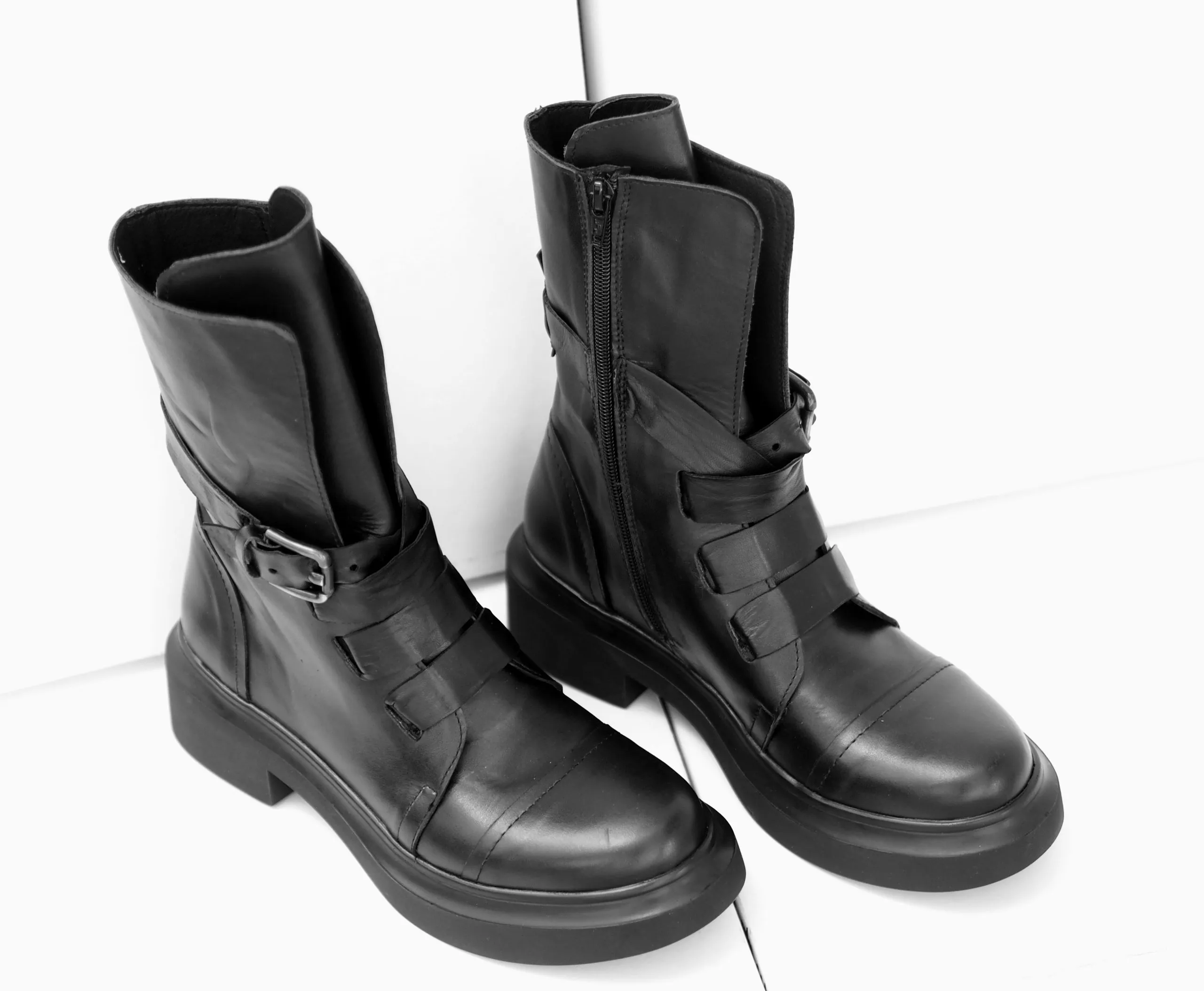 Genuine leather boots, women genuine leather boots