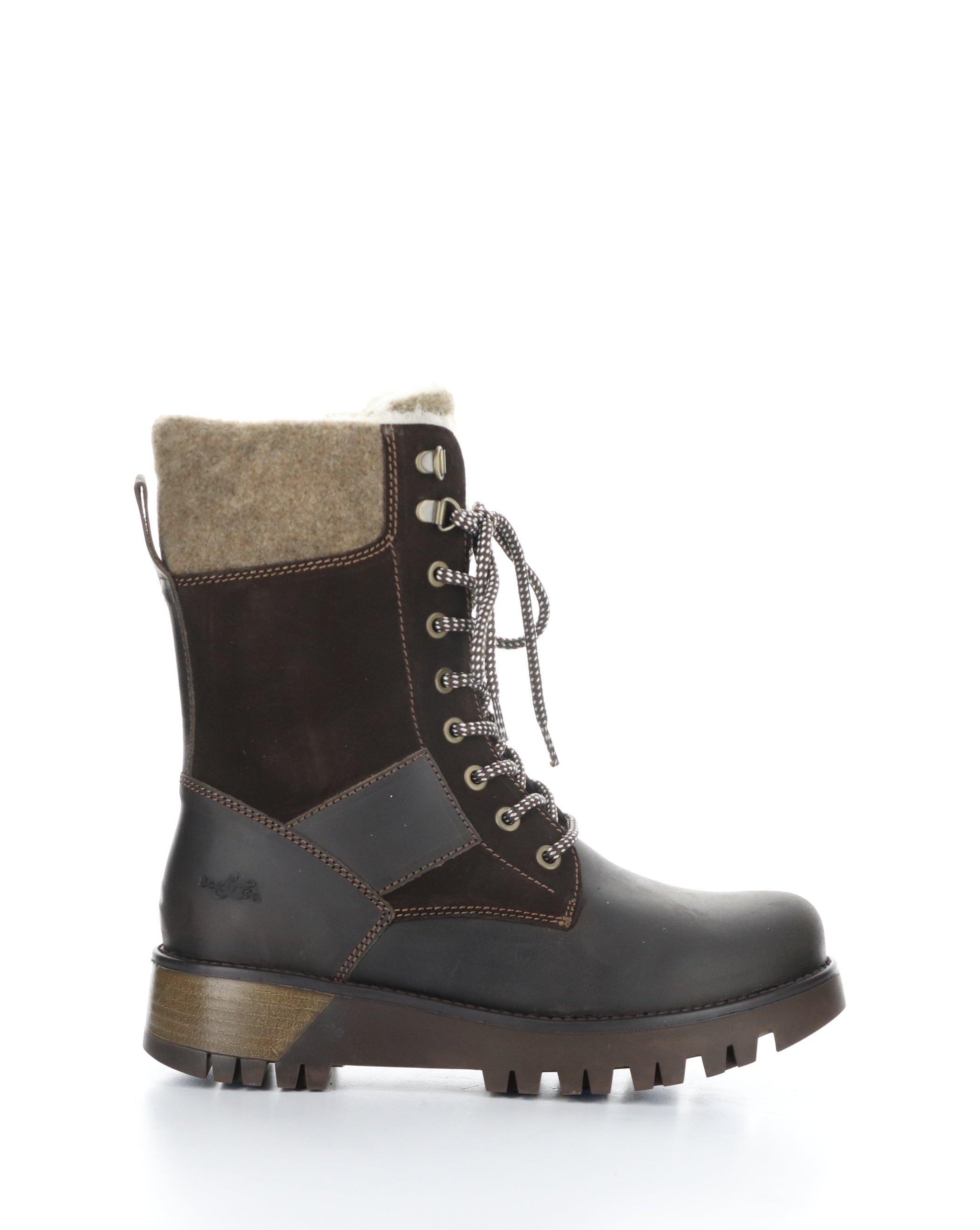 GENUS PRIMA DK BROWN/COFFEE/BARK Round Toe Boots