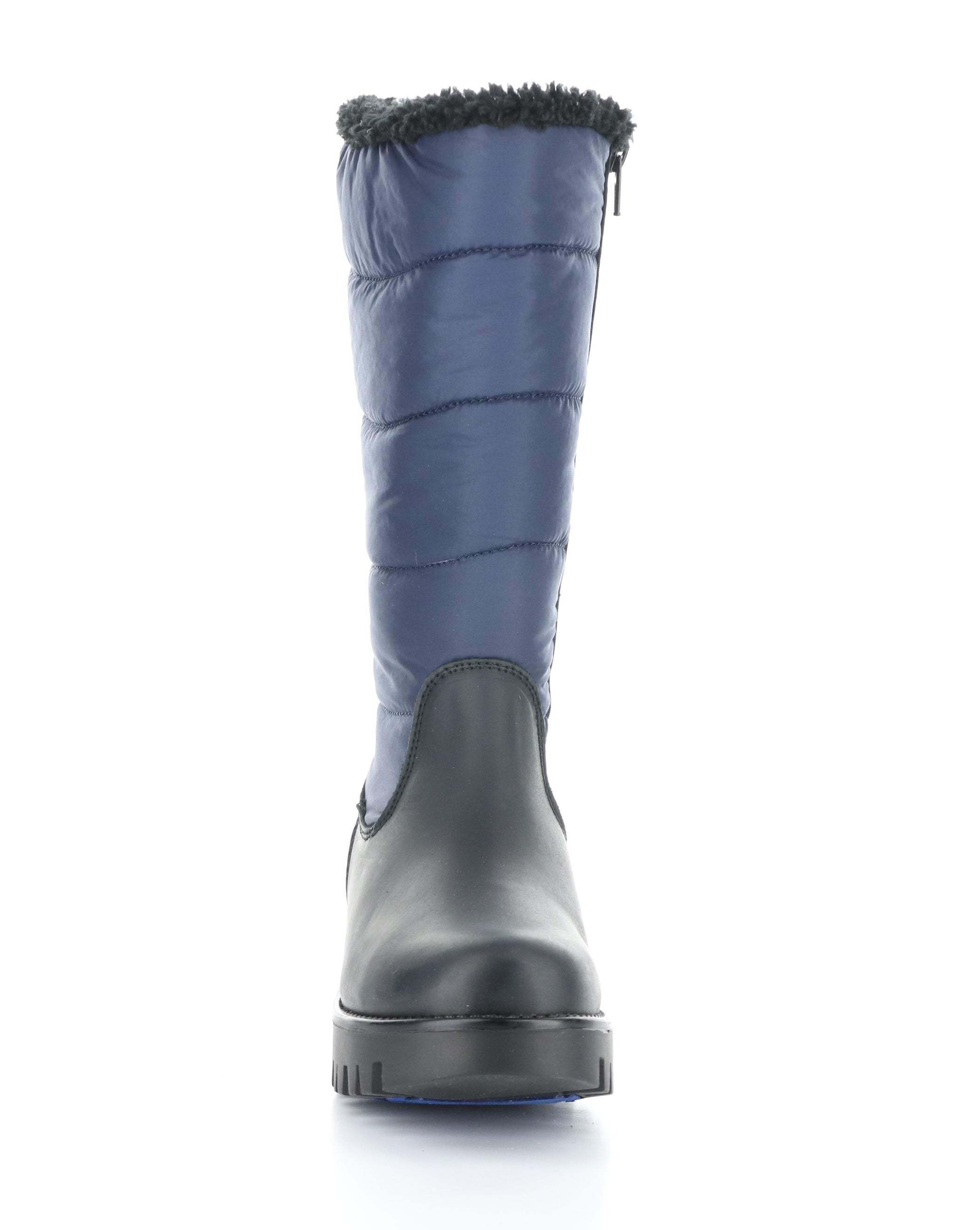 GRACEN PRIMA BLACK/NAVY Round Toe Boots