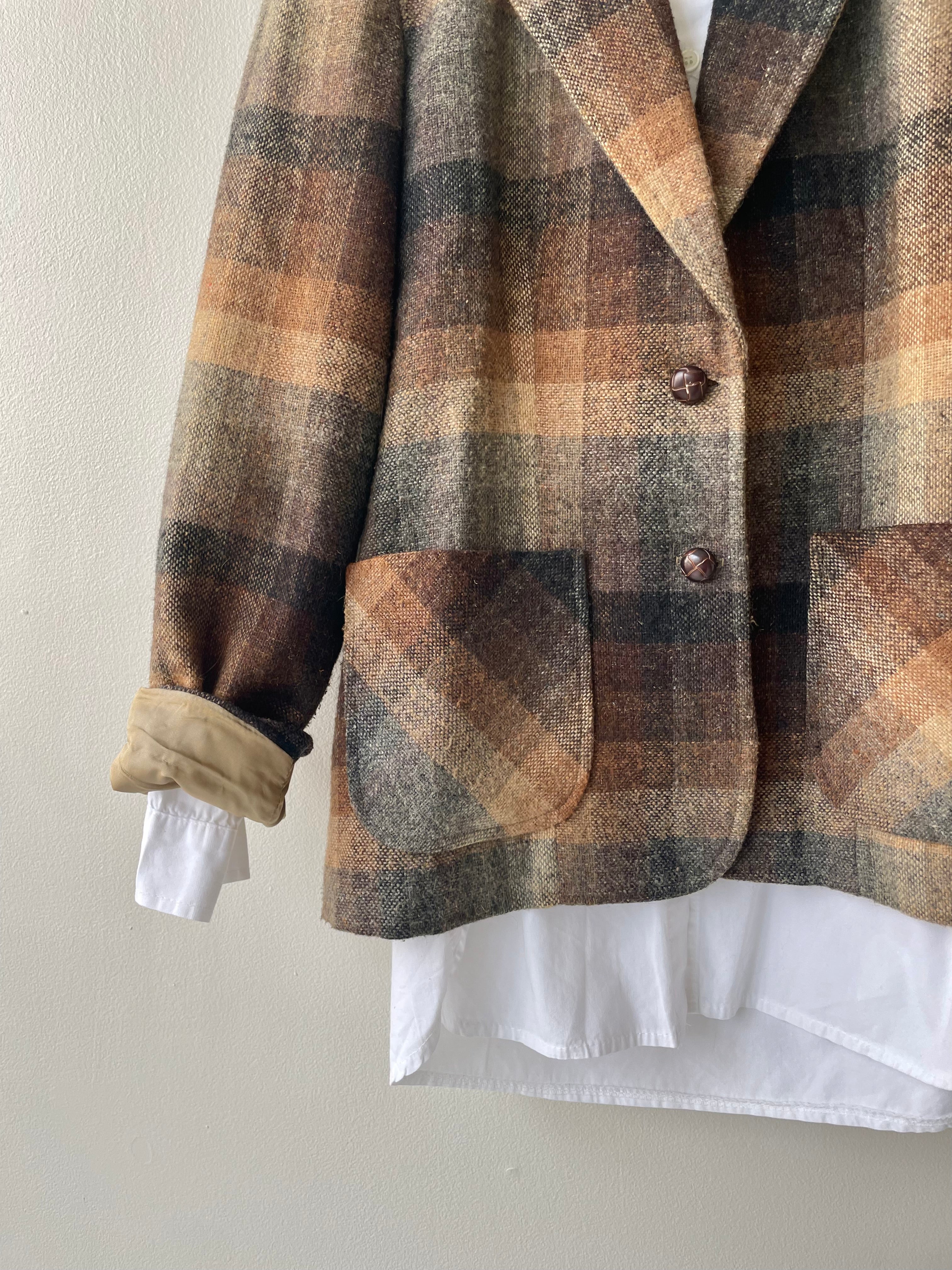 Gradient Plaid Jacket | 1970s