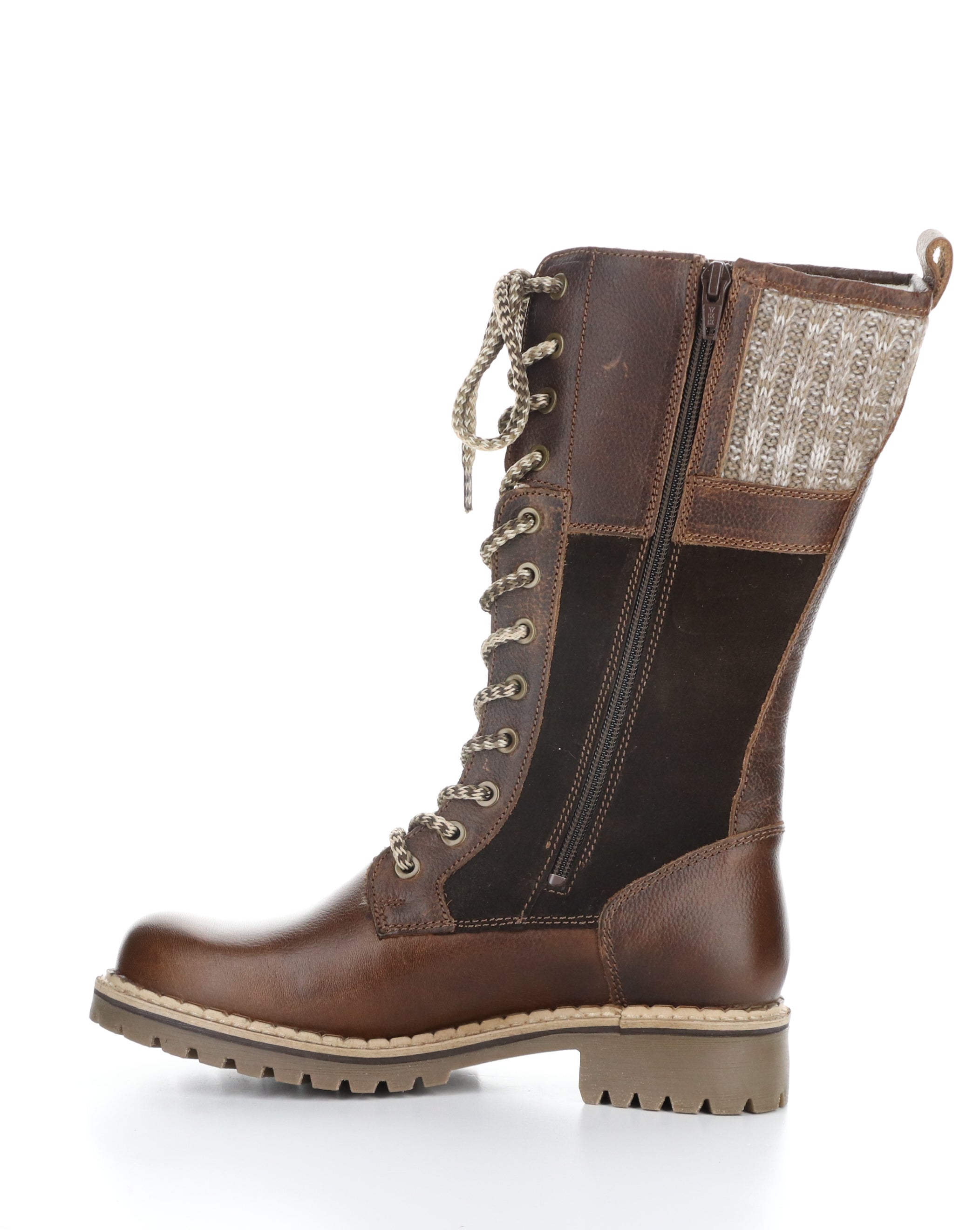 HAVEN BRANDY/COFFEE/TAUPE Round Toe Boots