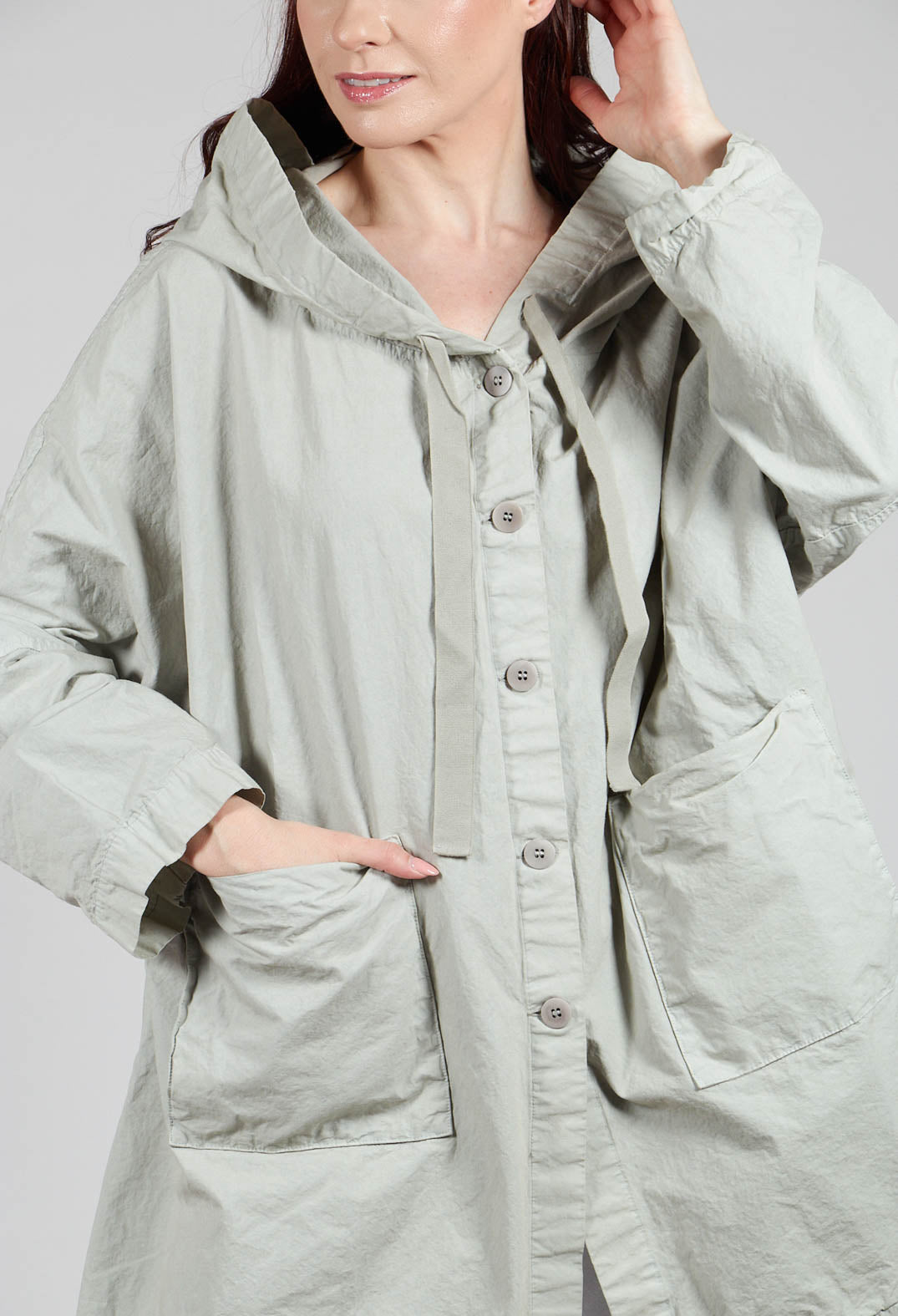 Hooded Parka CC in Almond