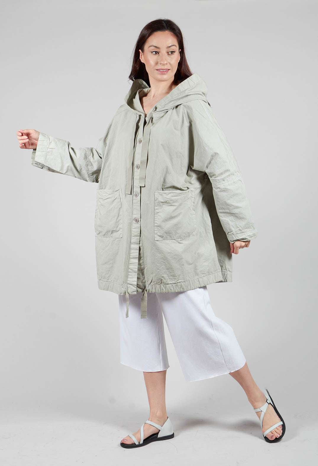 Hooded Parka CC in Almond