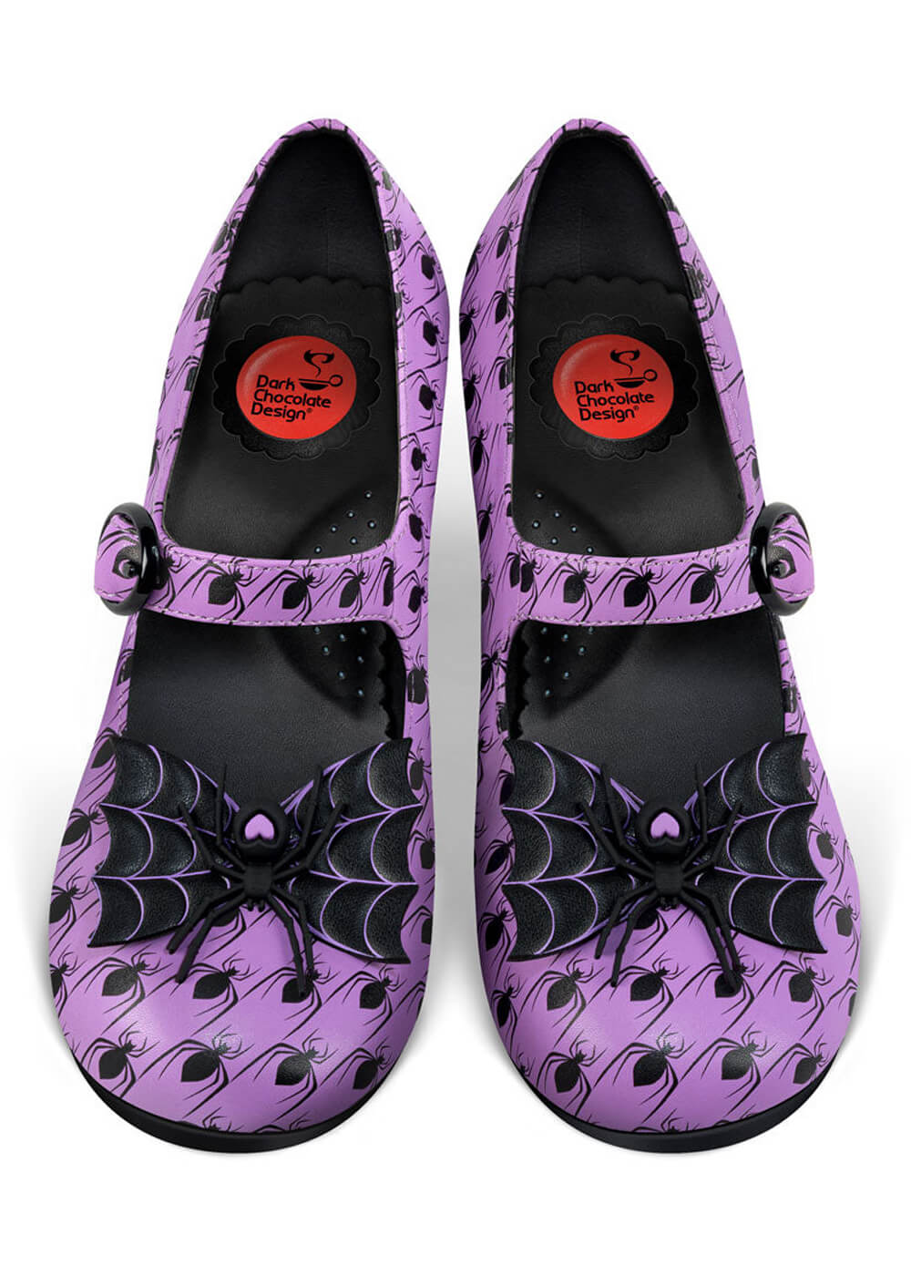 Hot Chocolate Design Spider Tooth Pumps Purple