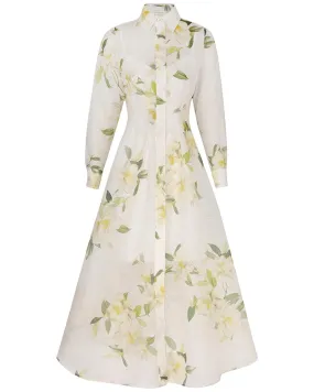 Ivory Magnolia Harmony Shirt Dress