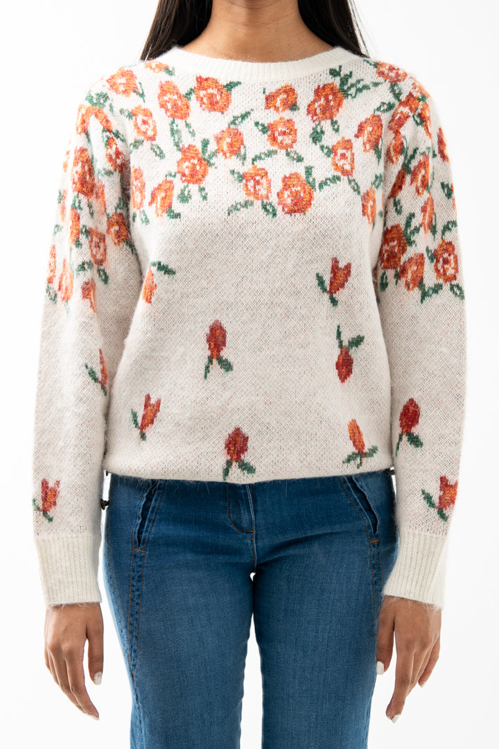 JACQUARD KNIT SWEATER