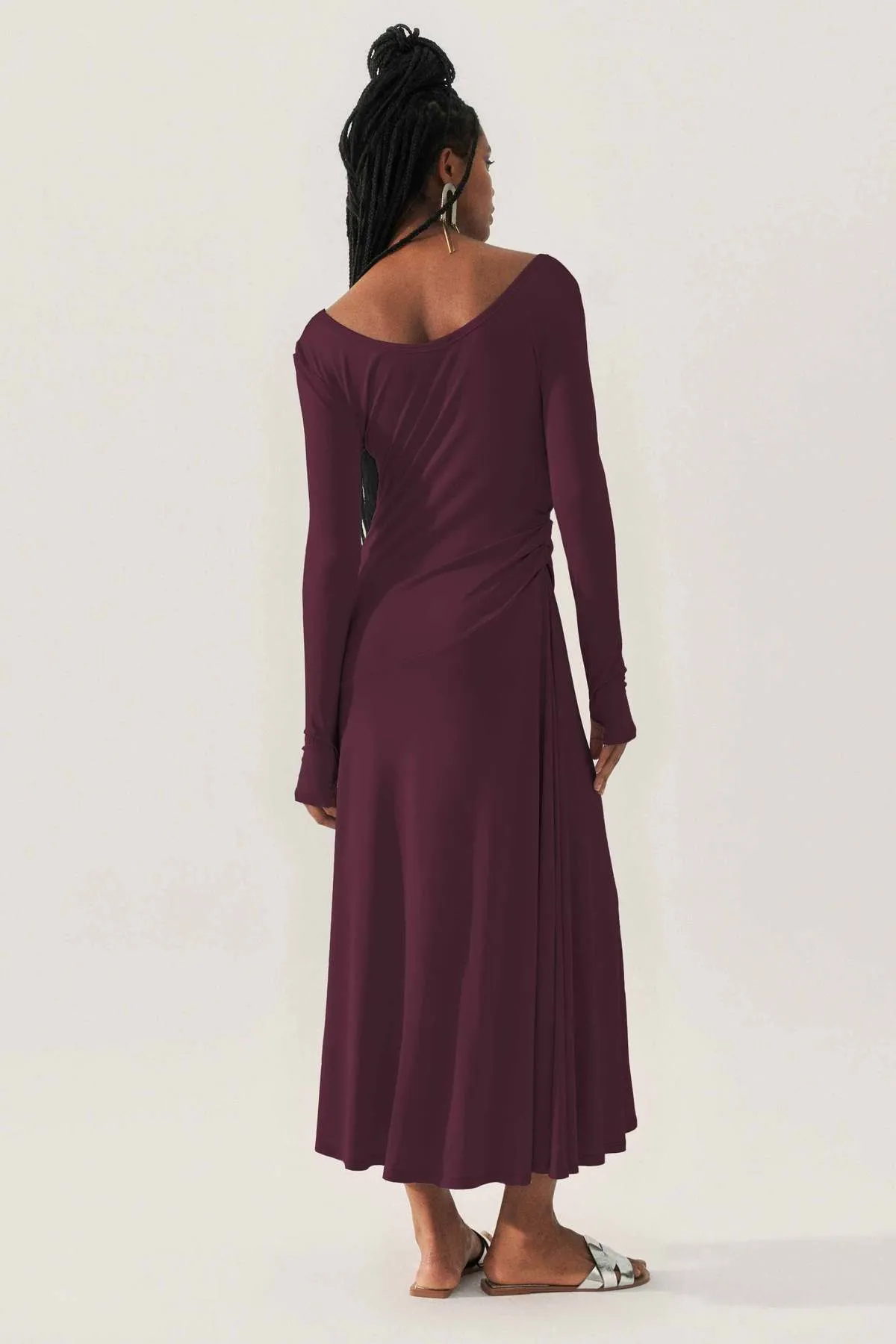 Jersey Long Sleeve Dress - Cacao