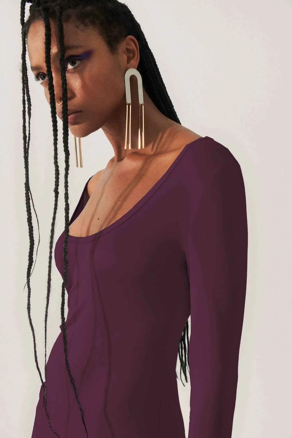 Jersey Long Sleeve Dress - Cacao