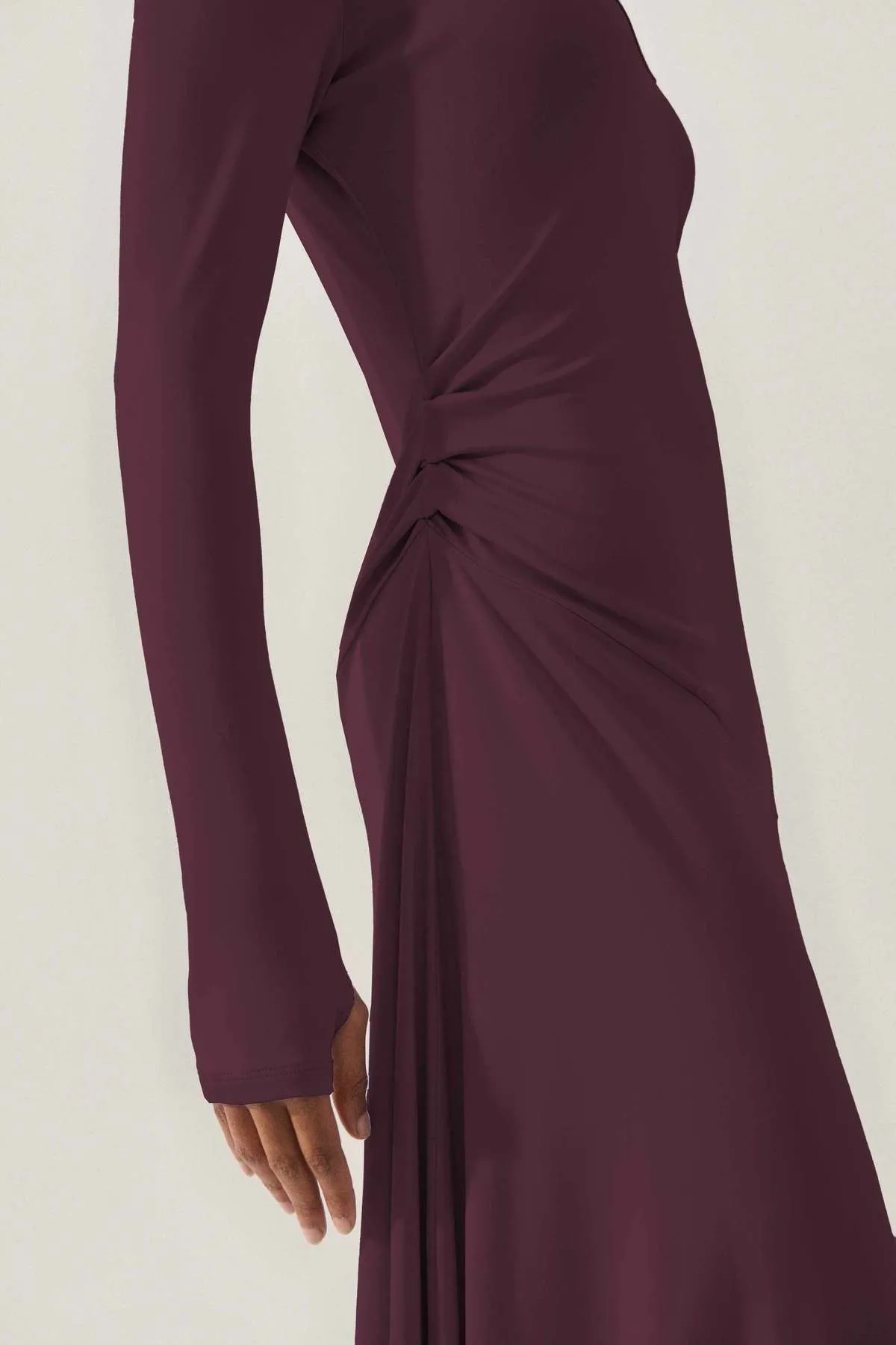 Jersey Long Sleeve Dress - Cacao