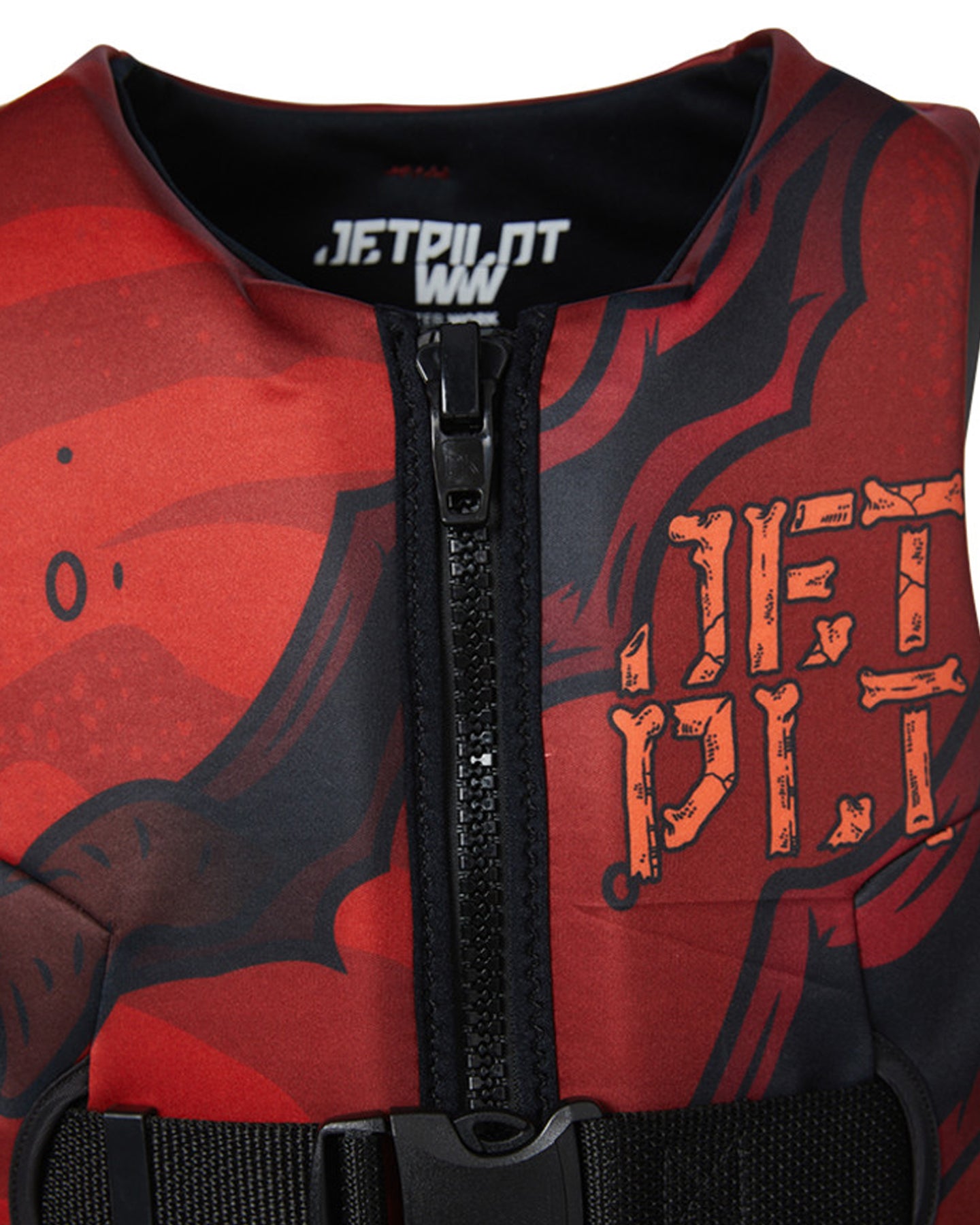 Jetpilot Boys Rex Youth Cause Neo Vest - Red - 2024