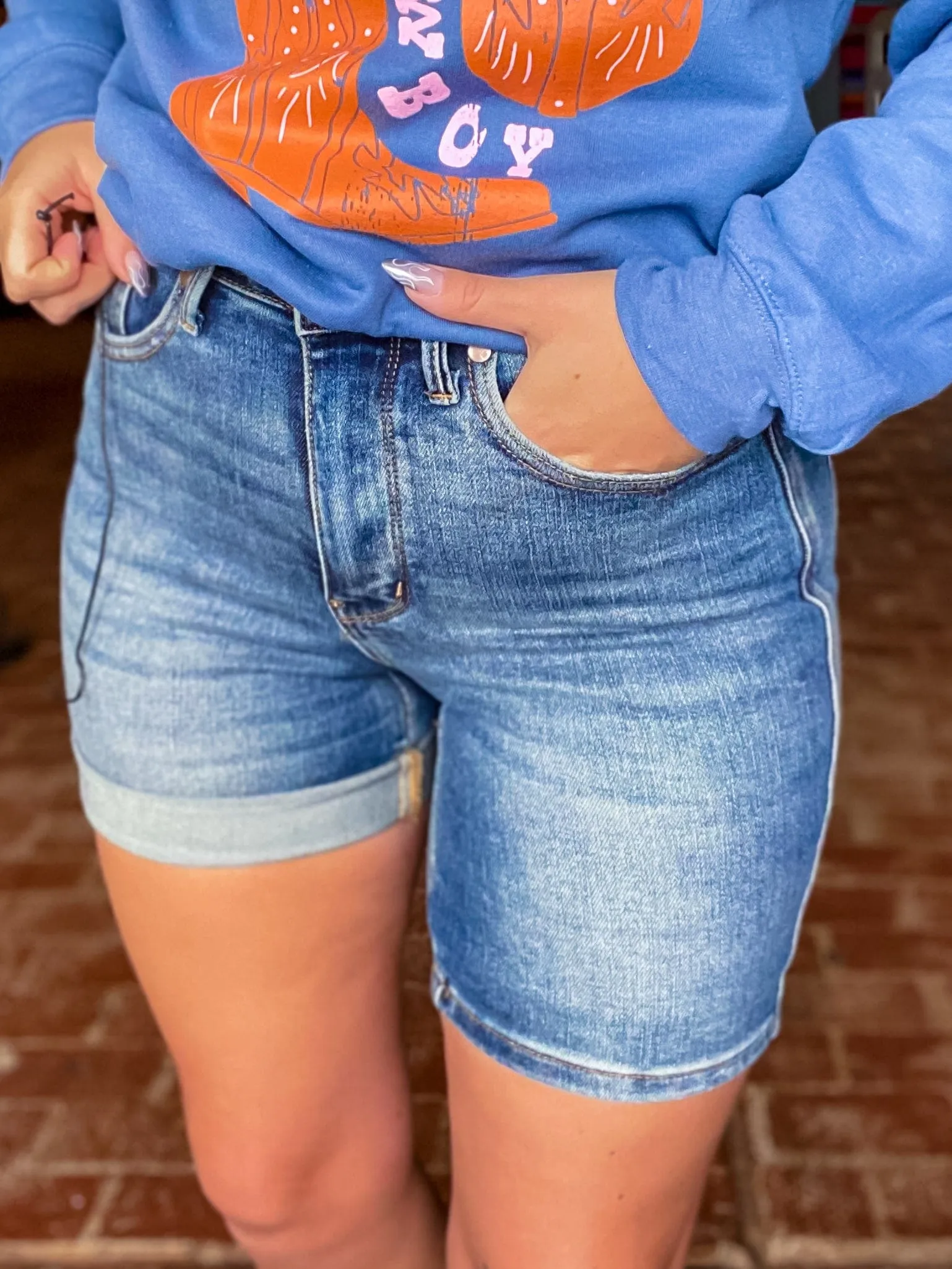 Judy Blue High Rise Denim Short