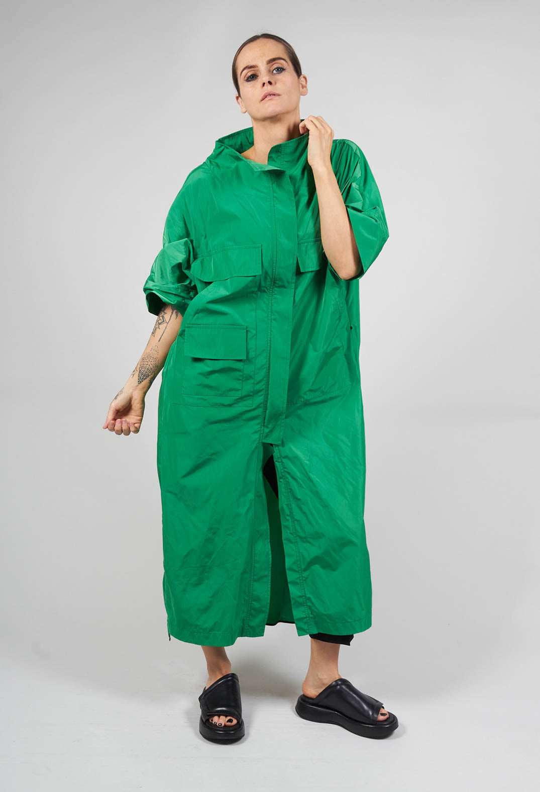 Kama Trench in Bright Green