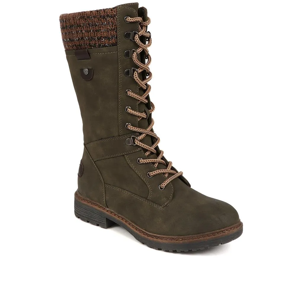 Lace-Up Calf Boots - BRK38009 / 324 531