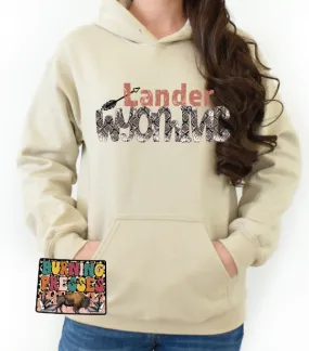 Lander Wyoming Aztec Hoodie