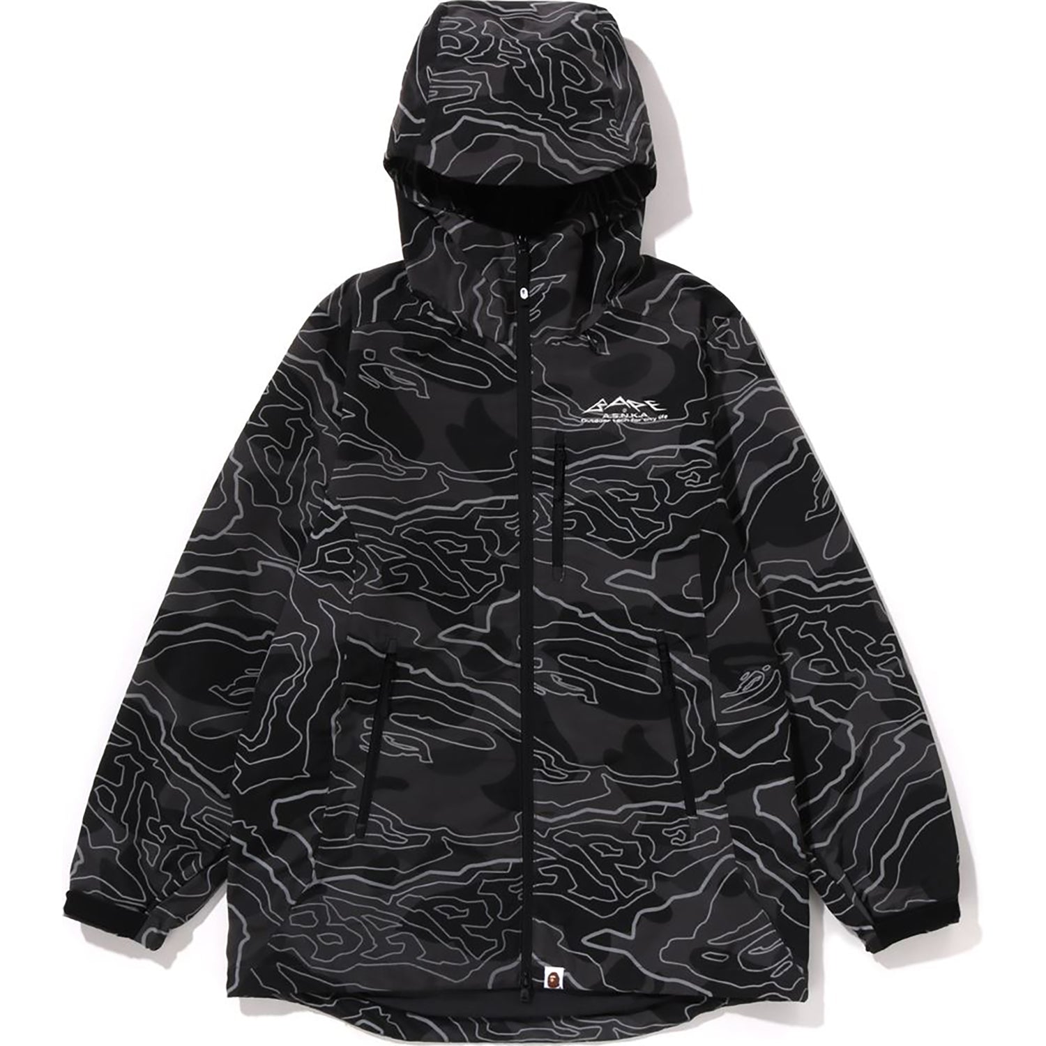 LAYERED LINE CAMO SHELL JACKET MENS