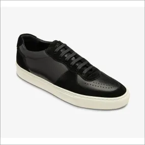 Loake Rush Black Leather and Suede Trainer*