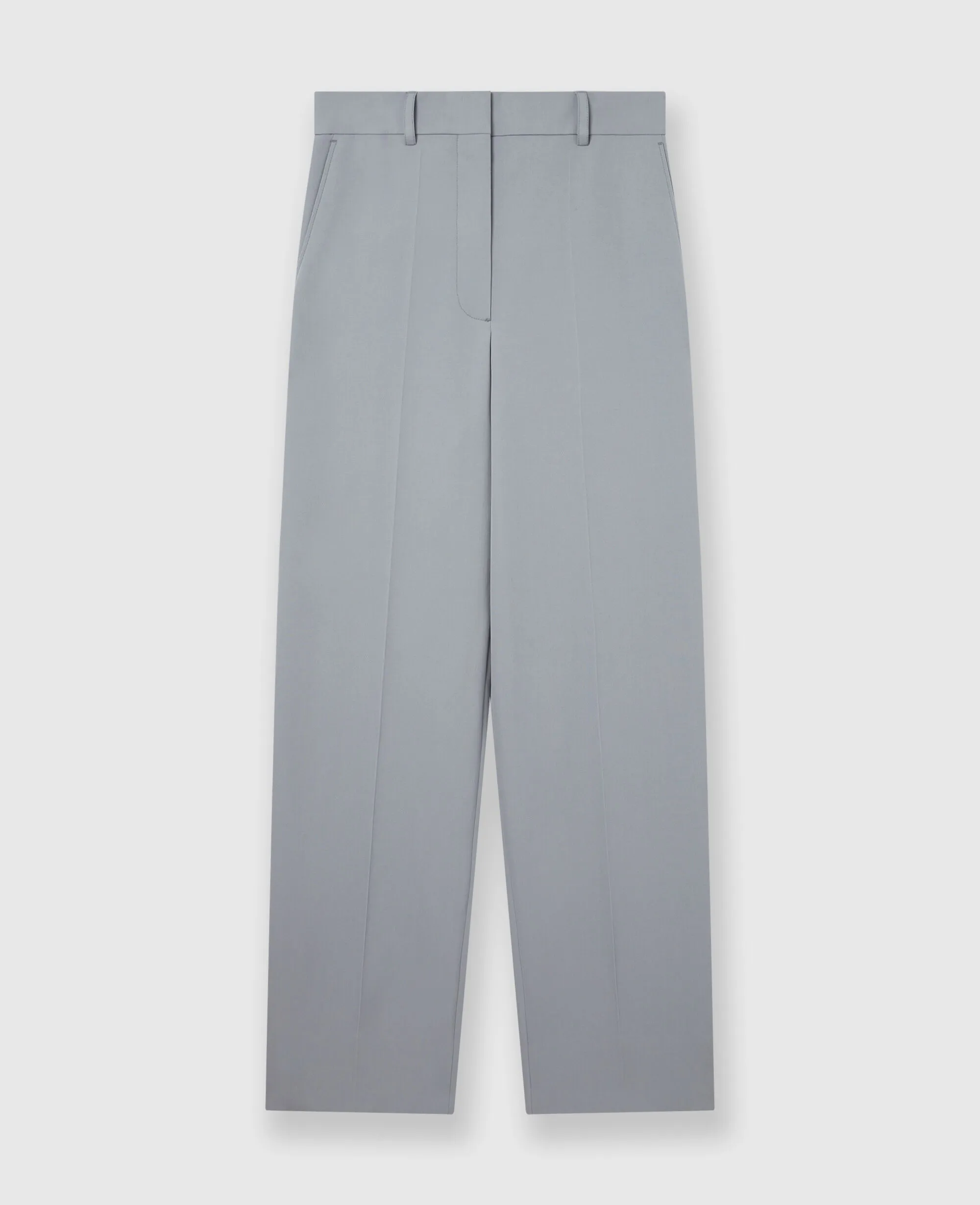 Low-Rise Straight-Leg Pants