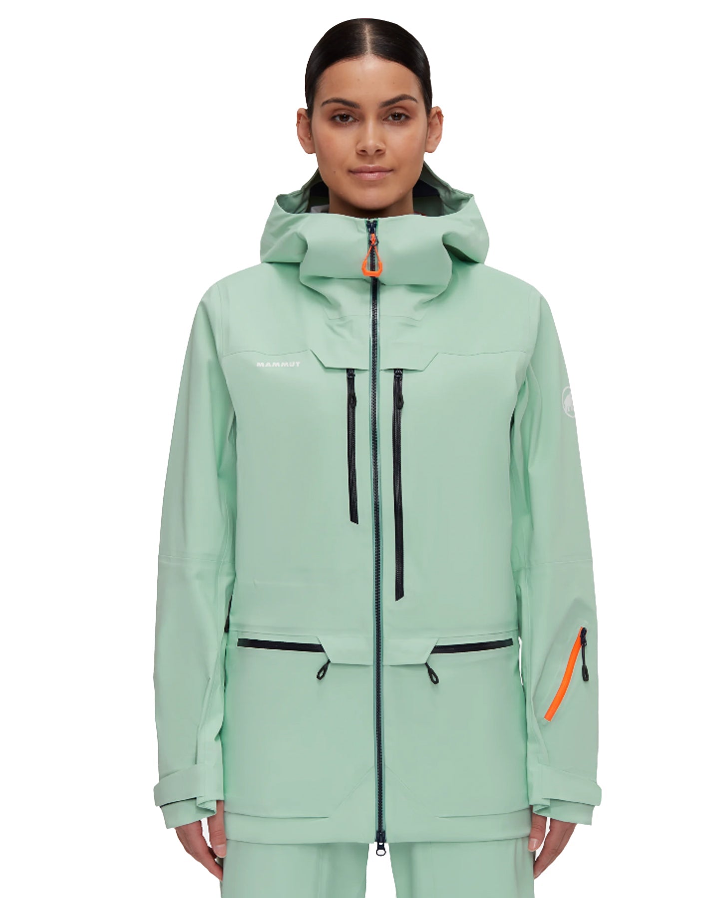 Mammut Women's Haldigrat Hs Hooded Snow Jacket - Neo Mint / Marine