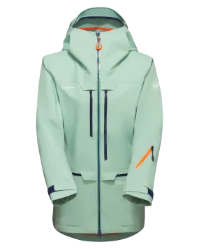 Mammut Women's Haldigrat Hs Hooded Snow Jacket - Neo Mint / Marine