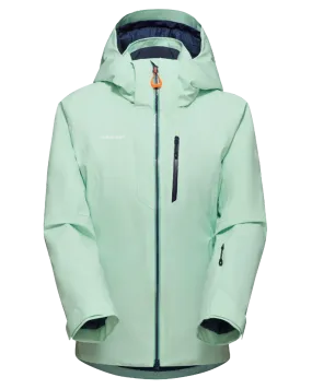 Mammut Women's Stoney HS Thermo Snow Jacket - Neo Mint / Marine