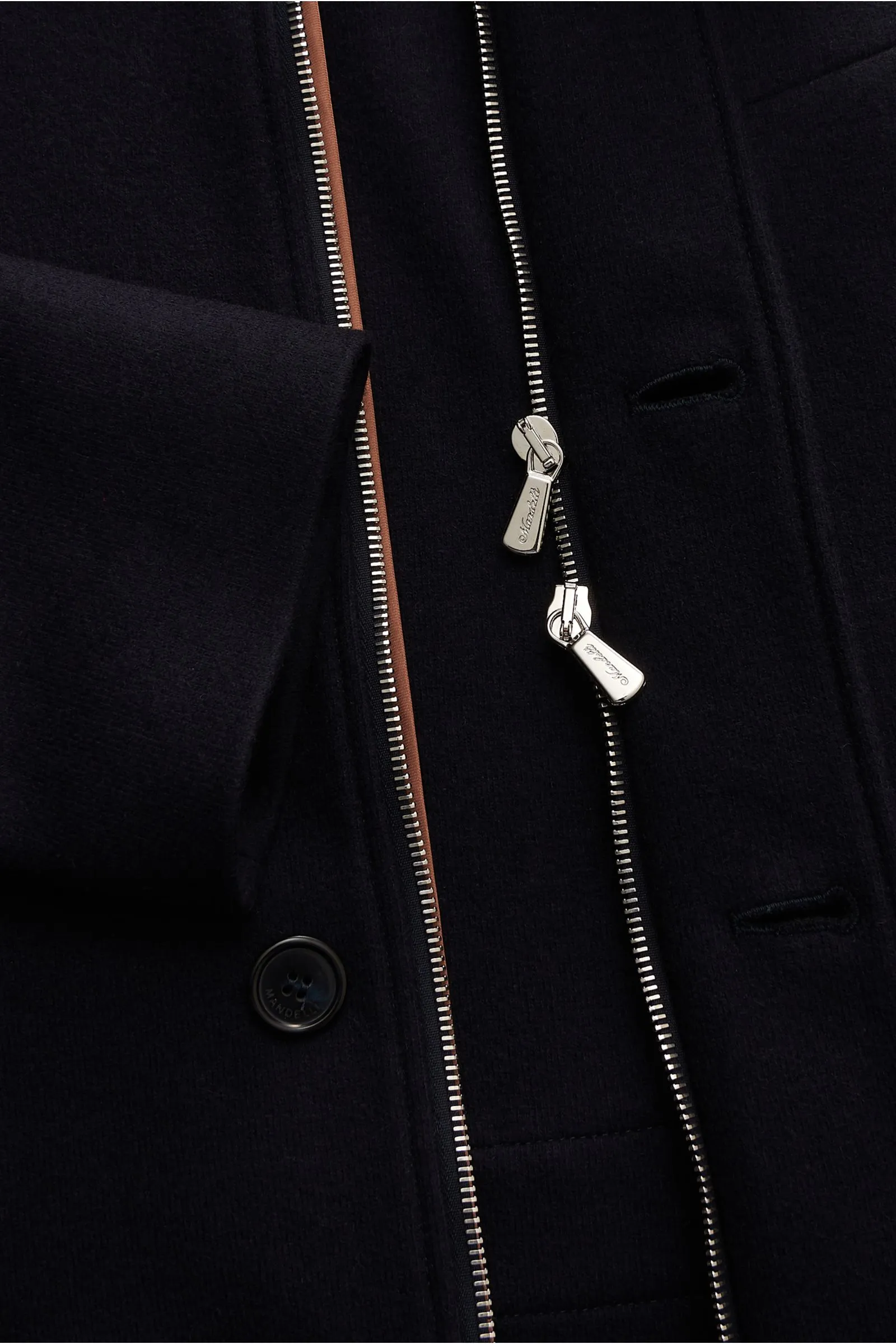 MANDELLI cashmere jacket navy