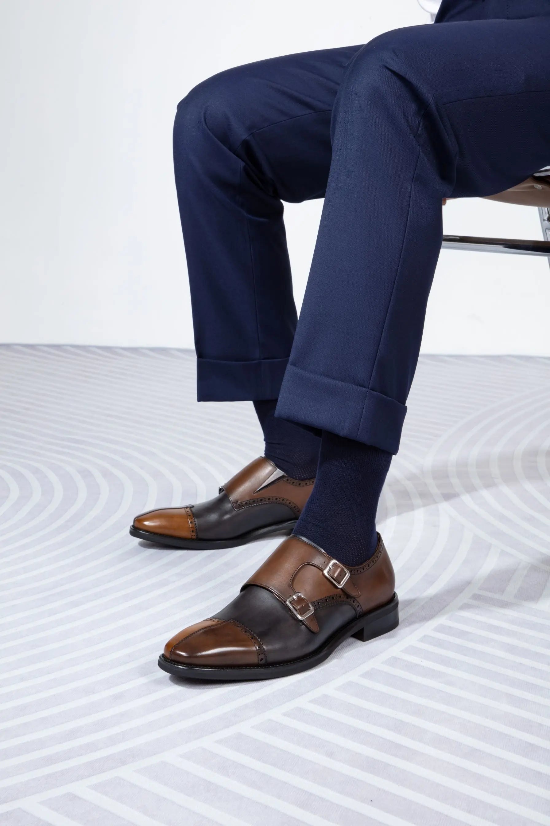 Man's Stylish Monks Monkstraps Shoes MK593162A